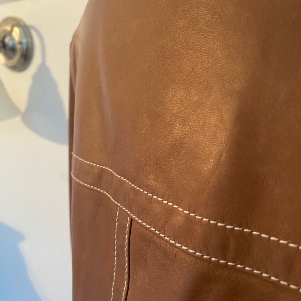 Cesare Fabbri leather Jacket - Size 46 - Picture 11 of 13